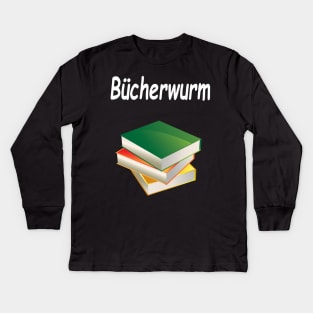 Bücherwurm Kids Long Sleeve T-Shirt